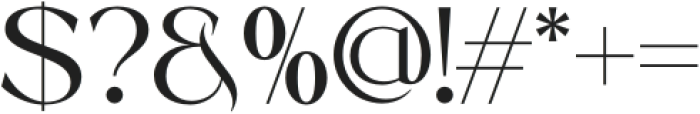 Oration otf (400) Font OTHER CHARS