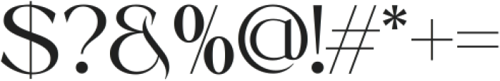 Oration ttf (400) Font OTHER CHARS
