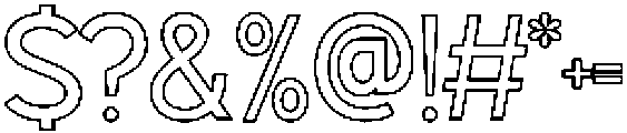 Oravel Inline otf (400) Font OTHER CHARS