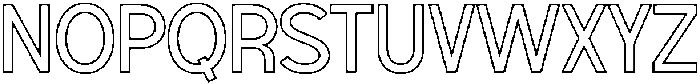 Oravel Inline otf (400) Font UPPERCASE