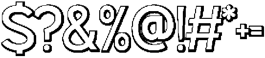 Oravel Shadow otf (400) Font OTHER CHARS