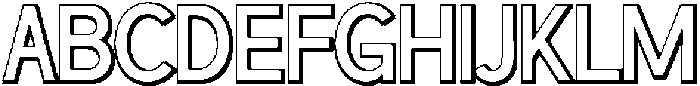 Oravel Shadow otf (400) Font UPPERCASE