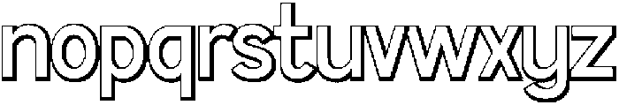 Oravel Shadow otf (400) Font LOWERCASE