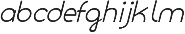 Orbed-Italic otf (400) Font LOWERCASE