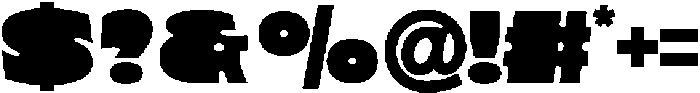 Orbold Fat otf (700) Font OTHER CHARS
