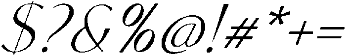 Orchid Italic otf (400) Font OTHER CHARS
