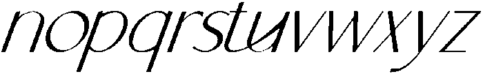 Orchid Italic otf (400) Font LOWERCASE