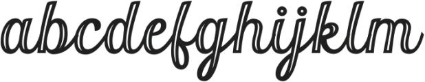 Orchid Key Inline otf (400) Font LOWERCASE