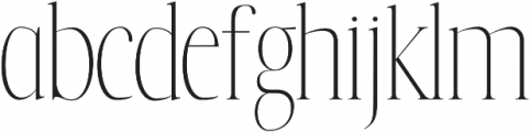 Orchid otf (400) Font LOWERCASE