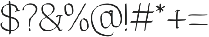 Orenime Regular otf (400) Font OTHER CHARS