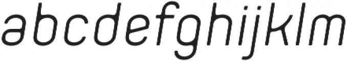 Orev Edge SemiLight Italic otf (300) Font LOWERCASE