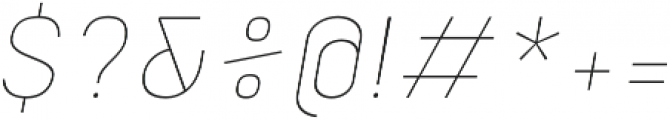 Orev ExtraLight Italic otf (200) Font OTHER CHARS