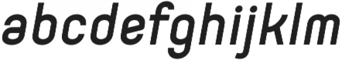 Orev Medium Italic otf (500) Font LOWERCASE
