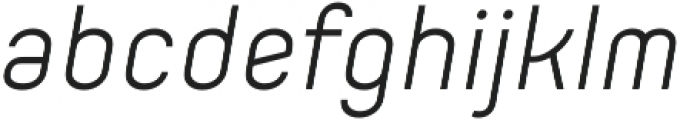 Orev SemiLight Italic otf (300) Font LOWERCASE