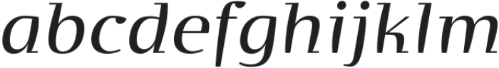 Organica Pro Italic Variable Regular ttf (400) Font LOWERCASE