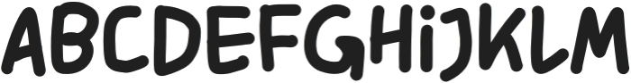 Organically Crafted Bold otf (700) Font LOWERCASE