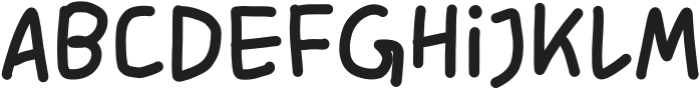 Organically Crafted Regular otf (400) Font LOWERCASE