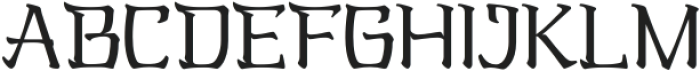 Oriental Kaishu Regular otf (400) Font UPPERCASE