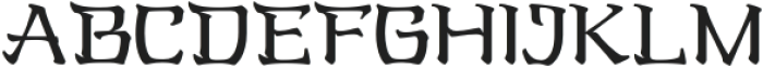 Oriental Kaishu Regular otf (400) Font LOWERCASE