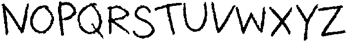 Orinella Scribble Regular otf (400) Font UPPERCASE