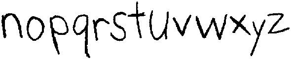 Orinella Scribble Regular otf (400) Font LOWERCASE