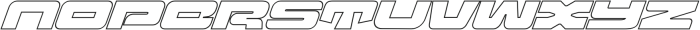 Orion Prime Italic Outline otf (400) Font LOWERCASE