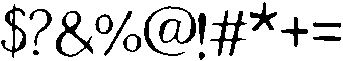 Orion Regular otf (400) Font OTHER CHARS