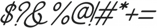 Orlando Sign Italic Italic otf (400) Font OTHER CHARS