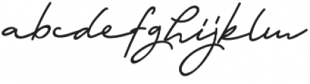 Orlando Signature otf (400) Font LOWERCASE