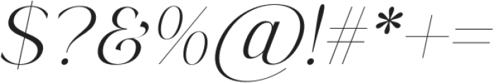 Orlente-Italic otf (400) Font OTHER CHARS