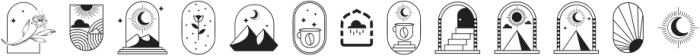 Orliet Pro Icons otf (400) Font UPPERCASE