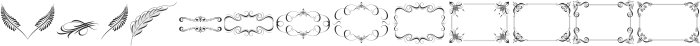 Ornament Classical Calligraphy Regular otf (400) Font UPPERCASE