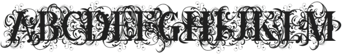 Ornamental Versals Black otf (900) Font UPPERCASE