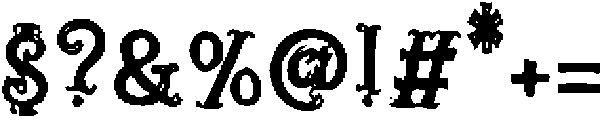 Ornate Victorian Regular otf (400) Font OTHER CHARS