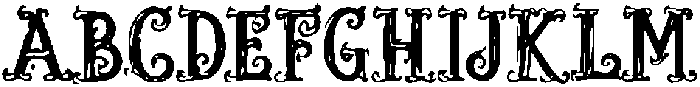 Ornate Victorian Regular otf (400) Font UPPERCASE
