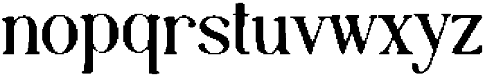 Ornaviq Regular otf (400) Font LOWERCASE