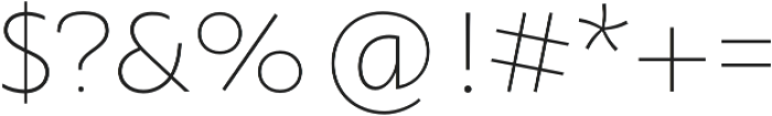 Orqquidea-Sans ExtraLight otf (200) Font OTHER CHARS