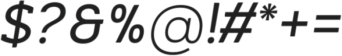 Orslab V01 Medium Italic otf (500) Font OTHER CHARS