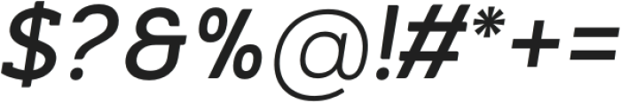 Orslab V01 Semi Bold Italic otf (600) Font OTHER CHARS