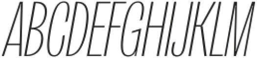 Orstavic ExtraLight Italic otf (200) Font UPPERCASE