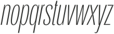 Orstavic ExtraLight Italic otf (200) Font LOWERCASE