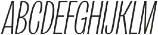Orstavic Light Italic otf (300) Font UPPERCASE