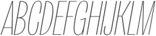 Orstavic Thin Italic otf (100) Font UPPERCASE