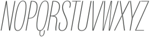 Orstavic Thin Italic otf (100) Font UPPERCASE