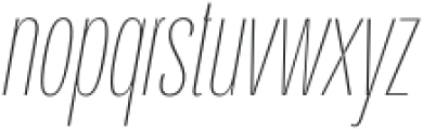 Orstavic Thin Italic otf (100) Font LOWERCASE
