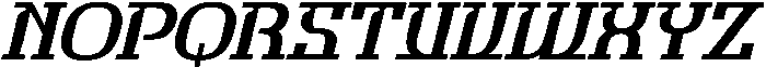 Orsted Italic otf (400) Font UPPERCASE
