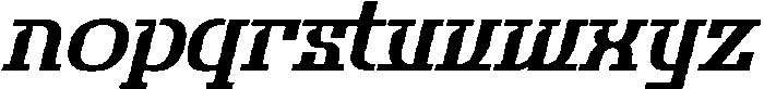 Orsted Italic otf (400) Font LOWERCASE