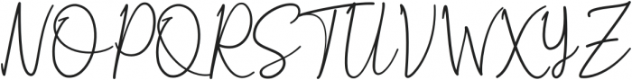 Ortisan Signature Regular otf (400) Font UPPERCASE