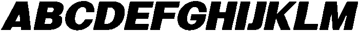 Orvia Black Italic otf (900) Font UPPERCASE