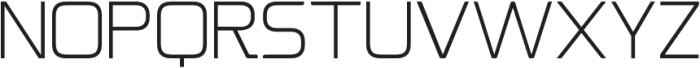 Oryno Thin otf (100) Font UPPERCASE